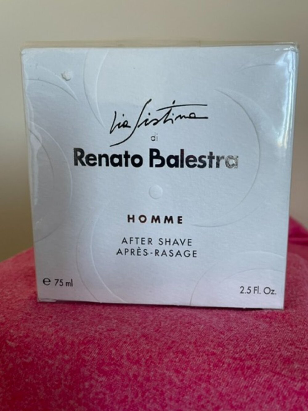 Via Sistina di Renato Balestra Homme After Shave 75ml/2.5 fl oz.- New-Sealed Pkg